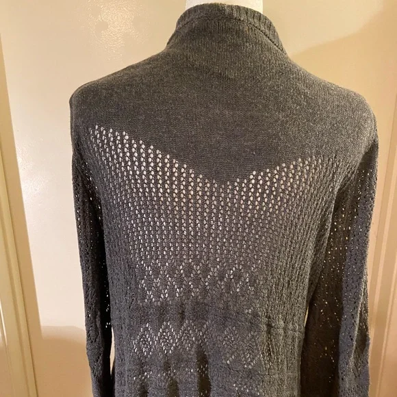 Grey Long Open Duster XL - Picture 5 of 9